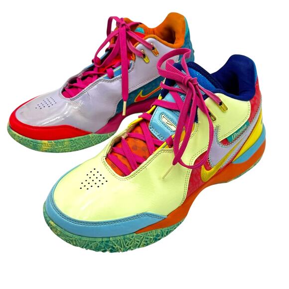 NIKE Men's 10 Air Zoom LeBron NXXT Gen AMPD I Promise Generation Colorful Pastel - Picture 1 of 13